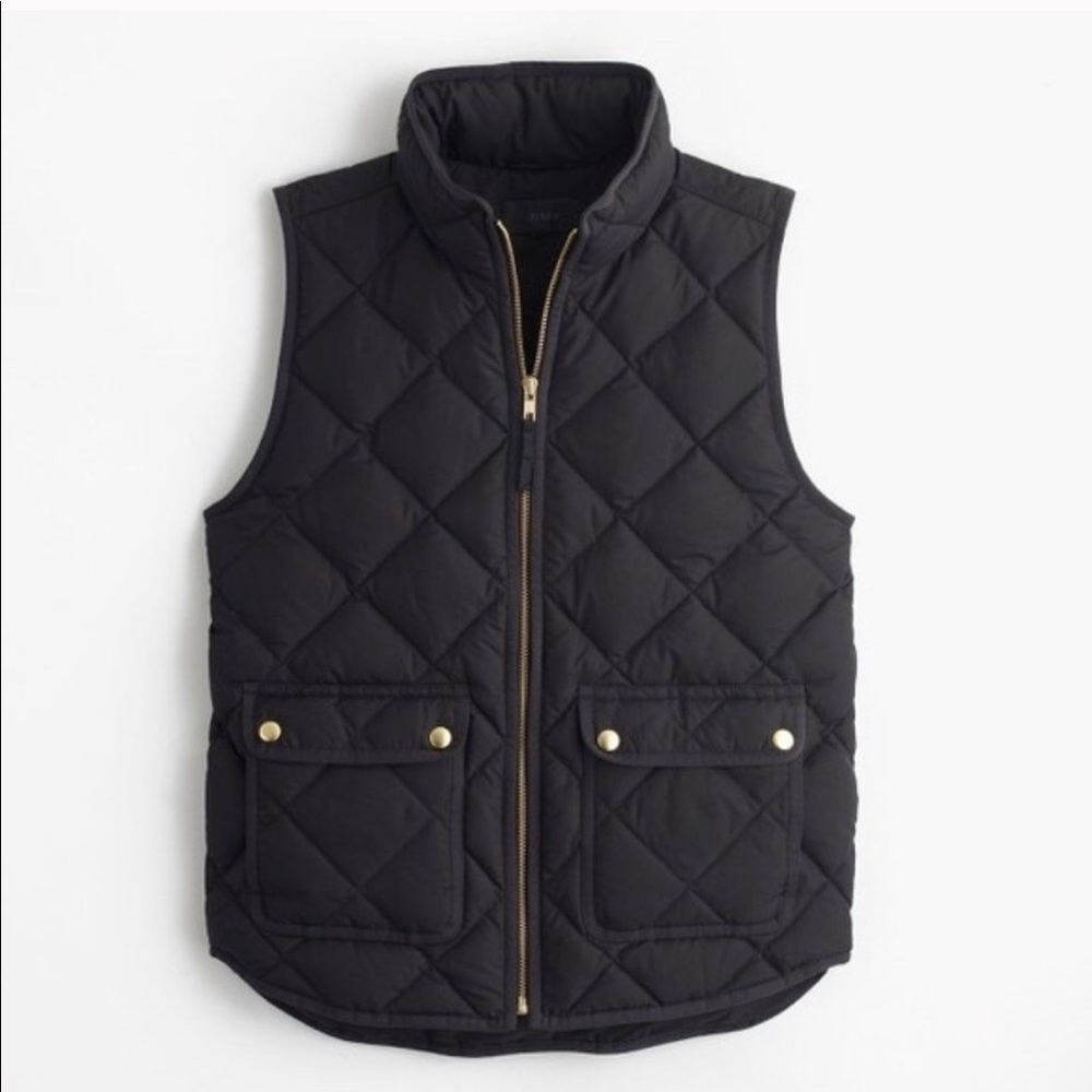 J.Crew Black Puffer Vest